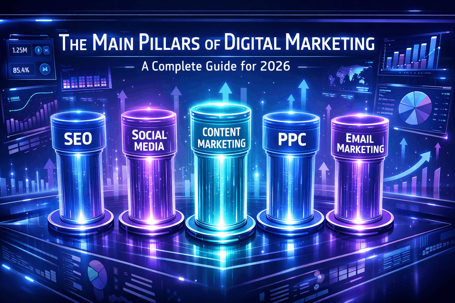 The 4 Main Pillars of Digital Marketing – A Complete Guide for 2026