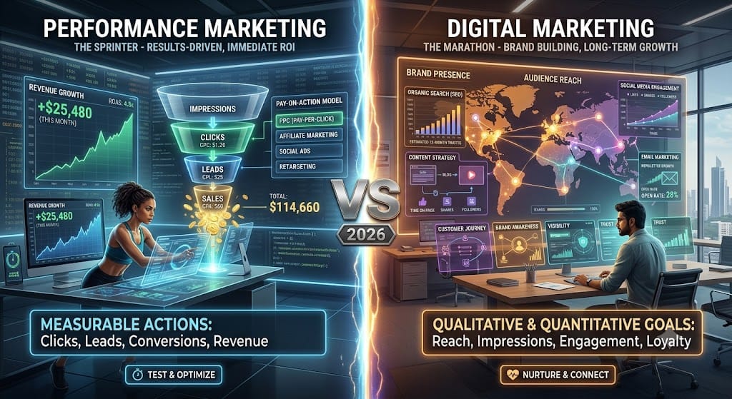 Performance Marketing vs Digital Marketing